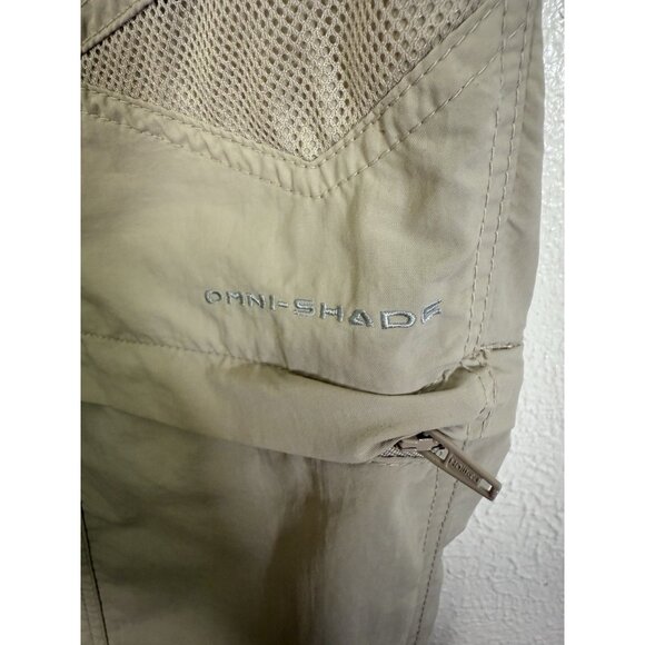 Columbia Pants Mens M Tan PFG Cargo Convertible Straight Hiking Outdoor Utility - Picture 7 of 16